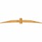 Ekena Millwork Bellingham Rough Sawn Timber Gable Bracket, Western Red Cedar, 96"W x 16"H x 2"D x 6"F, 4/12 Pitch GBW096X16X0206BEL00RWR - alternate 4